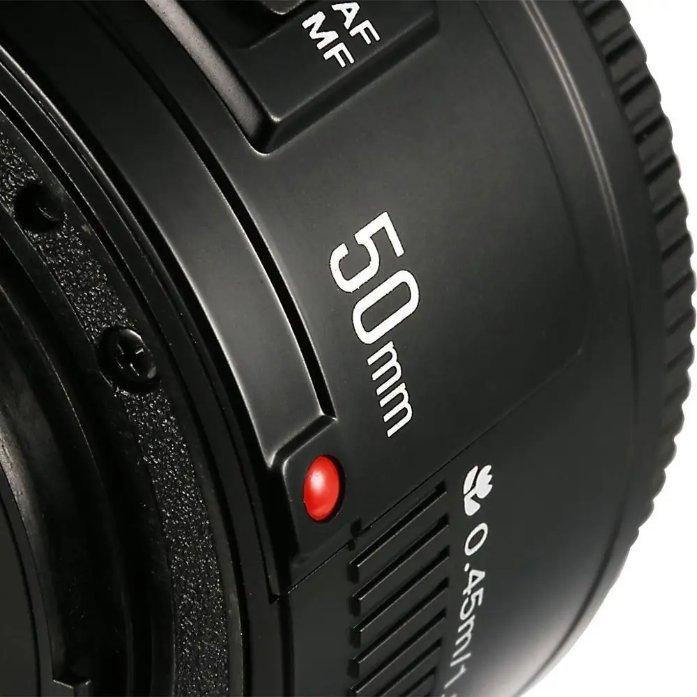 YONGNUO 50 мм YN50MM F1.8 большая апертура Автофокус Объектив EF AF/MF для Canon EOS 600D 550D 70D 700D 750D 1100D 1200D 1300D 200D