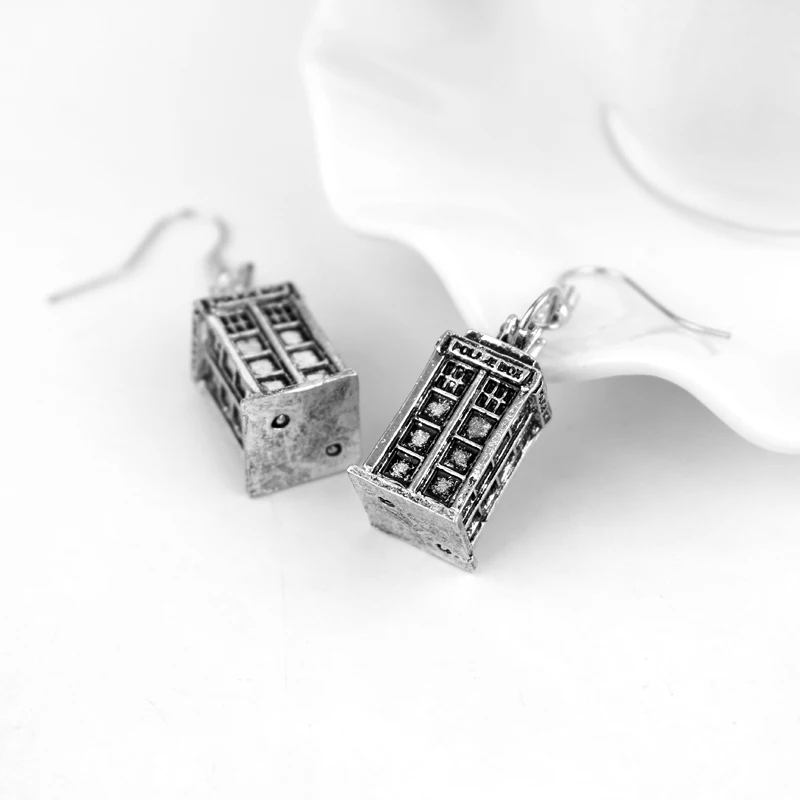 Hanchang ТВ серии Доктор Кто тематический Jewelry телефонная будка Серебряный дом