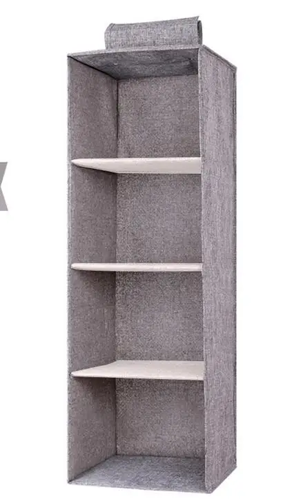 A-Shelf 4 layer 5/4/3 секции Органайзер висящие полки шкафа обувь, одежда органайзер для хранения одежды корзина для белья коробка для хранения косметики - Цвет: A-Shelf 4 layer