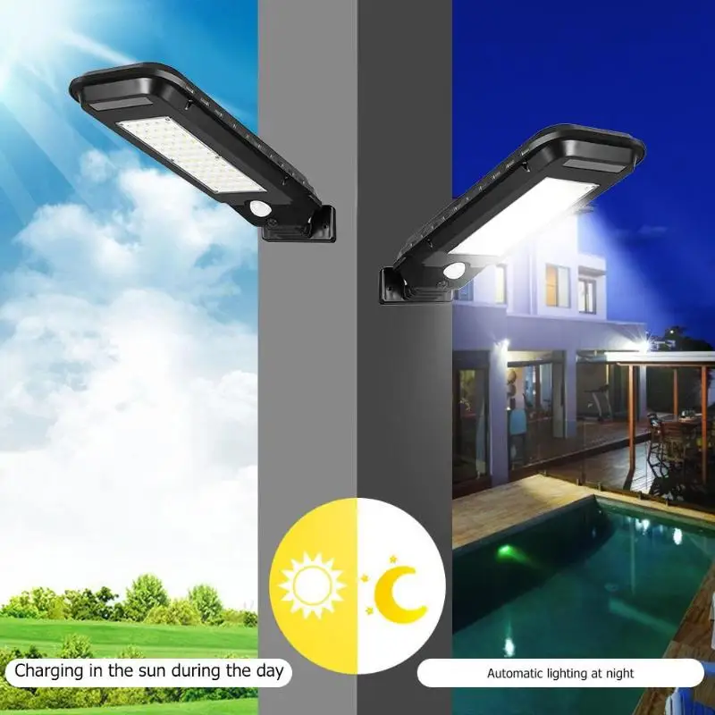 

40/60LED Outdoor Solar Street Light Waterproof Energy Saving Yard Path Home Garden Motion Sensor Lamp