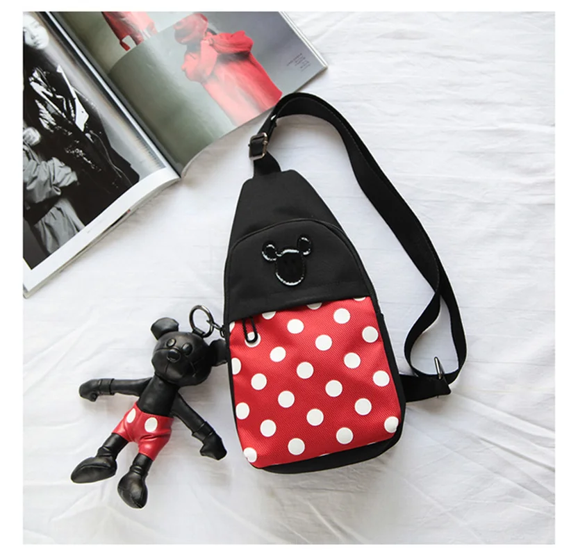 Детский маленький плюшевый рюкзак Minnie Mickey сумка мессенджер для мальчиков