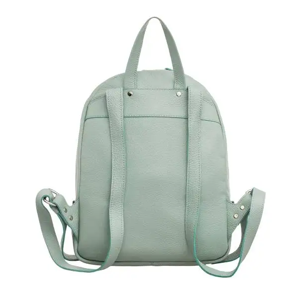 LAKESTONE женский кожаный рюкзак DARLEY мятно зеленый|Женские рюкзаки| |
