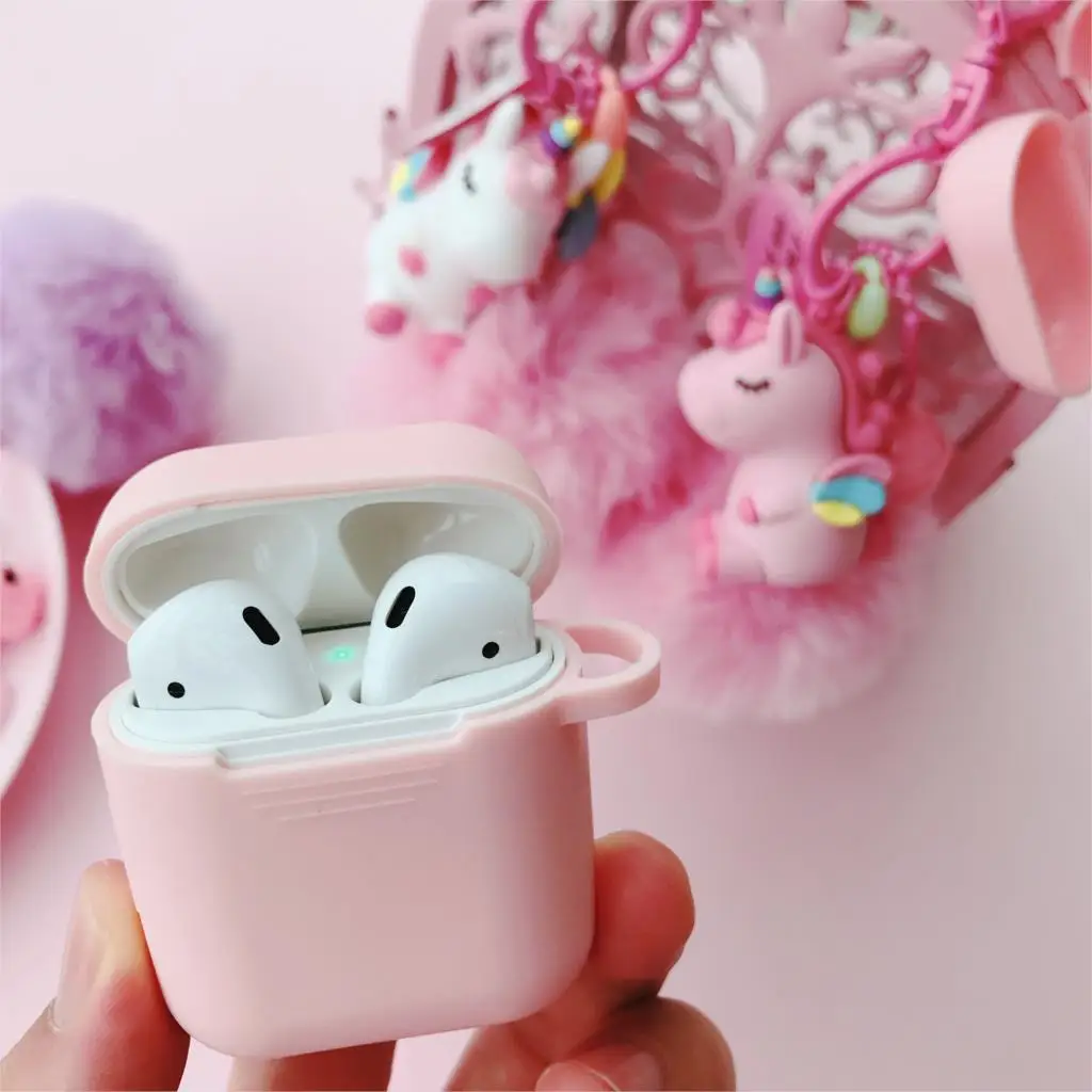 Гарнитура для airpods Милая игрушечная сумка с единорогом, защитная крышка для iphone airpods, ремешок для телефона, мультяшный колокольчик-брелок