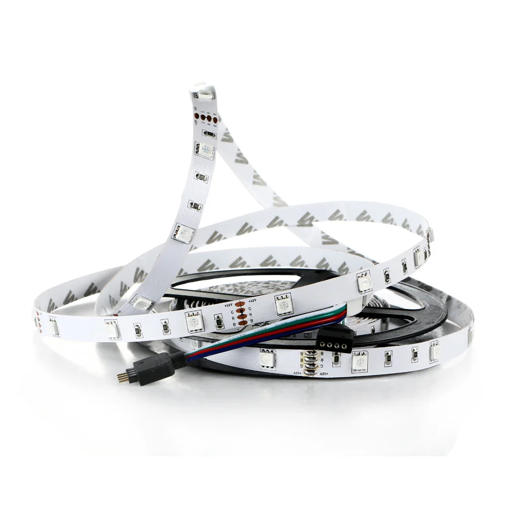 5 м 5050 SMD RGB 150 светодиодные ленты свет 12 В гибкие светодиодные ленточное освещение с 44Key дистанционное управление Лер и RGB контроллер коробка не водонепрони