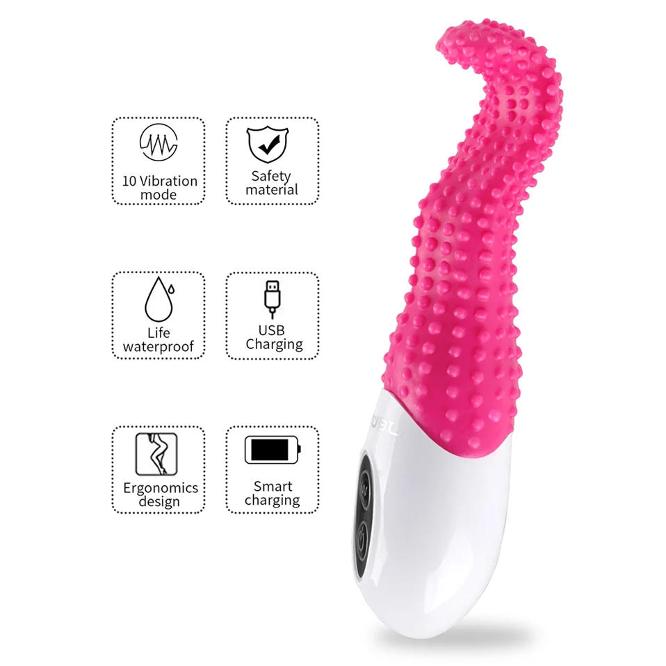 10 скоростей Вибратор в форме языка для женщин G Spot вагинальная стимуляция клитора