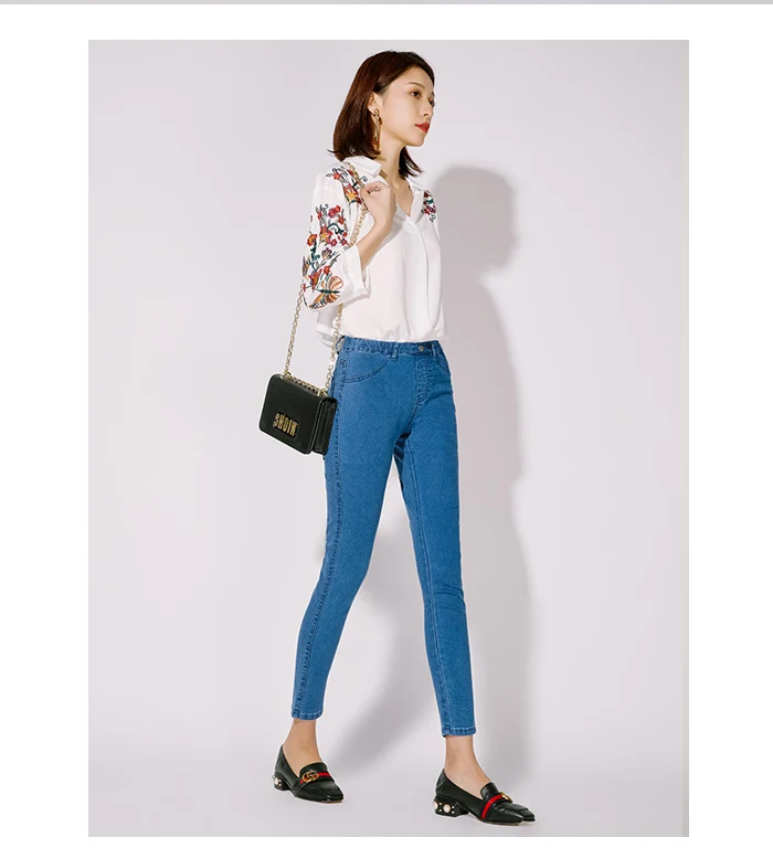 Женские узкие джинсы стрейч LEIJIJEANS, офисные черные джинсовые брюки-карандаш полной длины со средней посадкой, леггинсы большого размера, весна-лето