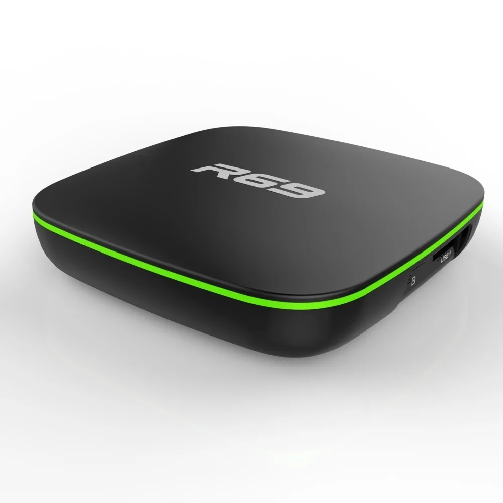 R69 2 Гб 16 Гб Allwinner H3 Android 7,1 Smart tv Box четырехъядерный 2,4G Wifi телеприставка 1080P HD 1 ГБ 8 ГБ 3D медиаплеер PK X96