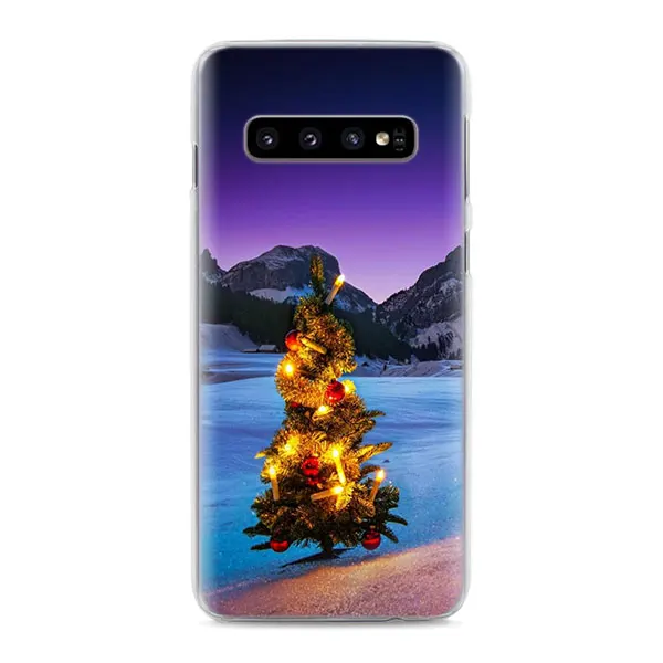 08 С Рождеством год чехол для телефона s для samsung Galaxy S10e S10 S8 S9 Plus M10 M20 M30 A50 S6 S7 Edge жесткий чехол - Цвет: 08