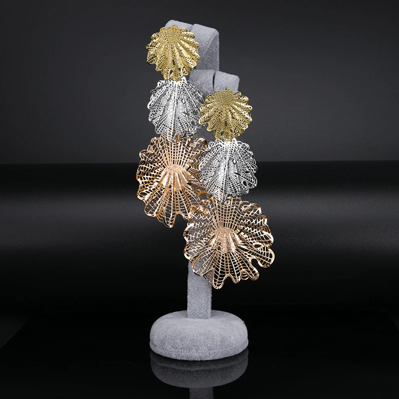 Женские серьги капельки из нержавеющей стали