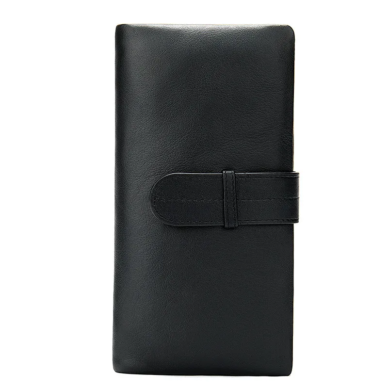 6018A3black MVA мужской кошелек из натуральной кожи для кредитных карт, Длинный кошелек для мужчин, клатч с отделением для монет, держатель для карт, кошельки 6018 - Цвет: 6018A3black