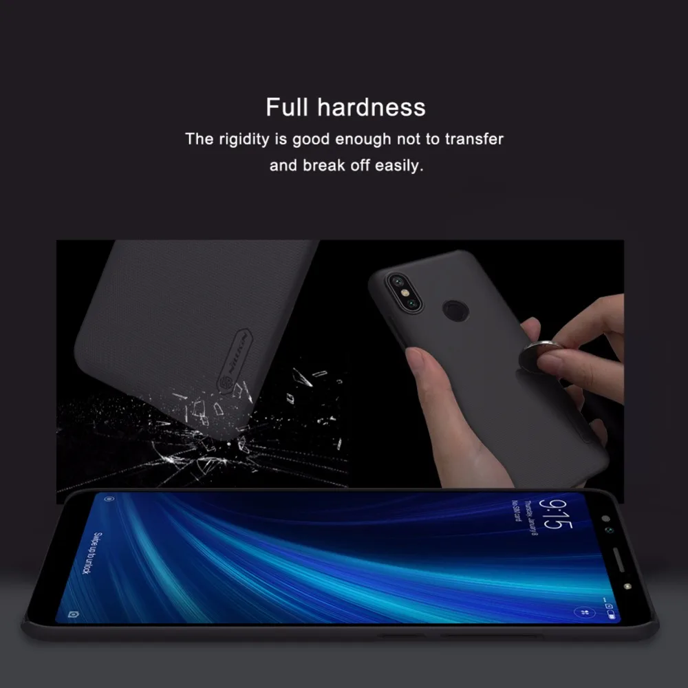 Чехол для xiaomi mi 6X 5X A1 A2 NILLKIN супер матовый защитный жесткий чехол для xiaomi mi 6x mi a2