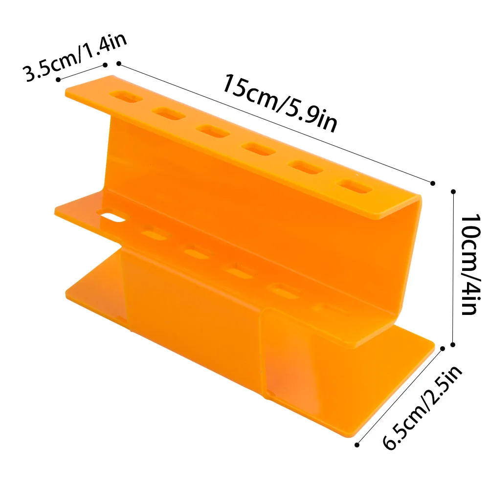 Подставка для щипцов из акрила 1 шт. для наращивания ресниц, удобный держатель позиций для ложных бровей и полок для 6 шт. инструментов для макияжа.