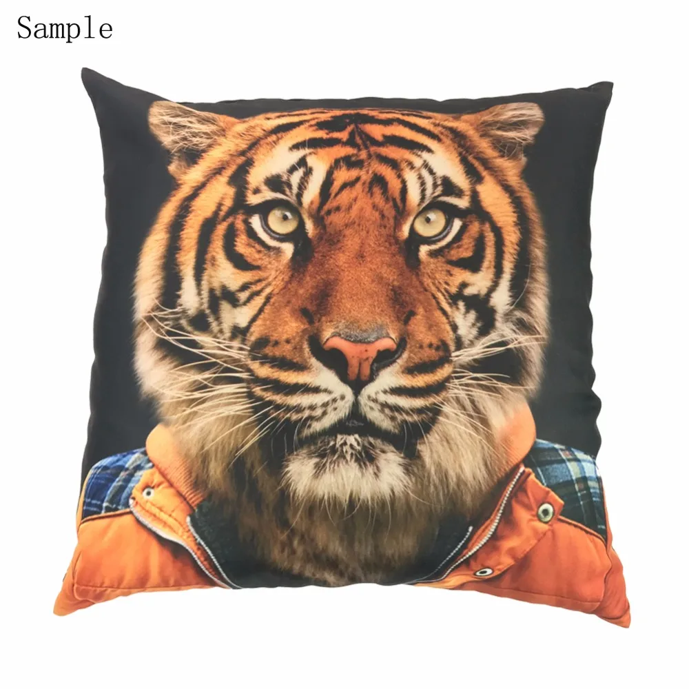 

HUGSIDEA Cartoon Painting Cat Print Cushion Covers for Living Room Pillow Cover Sofa Home Throw Pillow Case 45*45CM Pillowcase