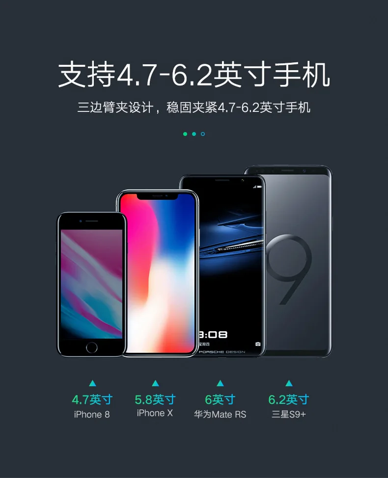 LEWOER Qi Беспроводное зарядное устройство для автомобиля держатель телефона для iphone xl samsung google держатель мобильного телефона Подставка вентиляционное отверстие автомобильный держатель телефона
