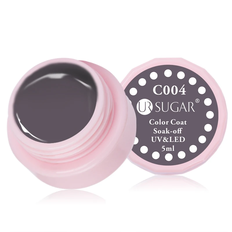 C004 Ur Sugar 5 мл УФ-Гель-лак для ногтей Набор серых и красных цветов УФ-светодиодный лак для украшения ногтей маникюрный лак - Цвет: C004