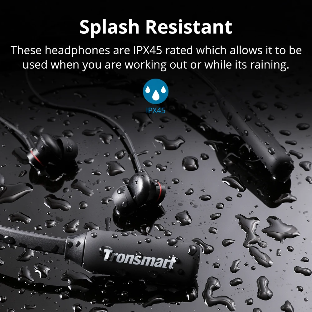 Tronsmart Encore S2 плюс шейным Bluetooth наушники IPX45 Водонепроницаемый Спорт Музыка
