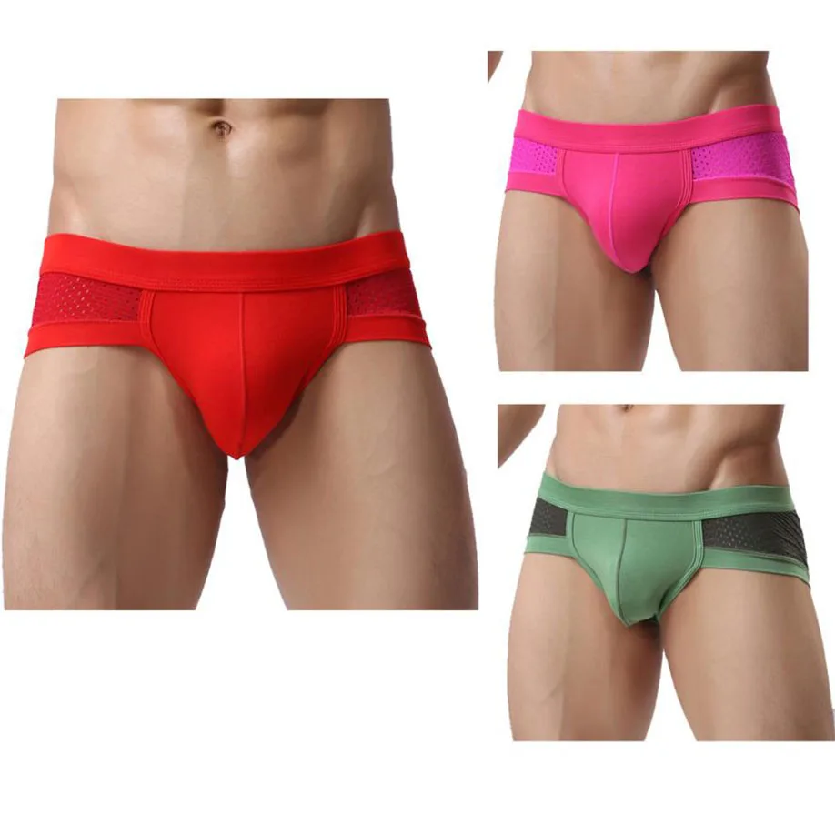 Горячие Для мужчин s сексуальное нижнее белье из хлопка низкой талией шорты новая