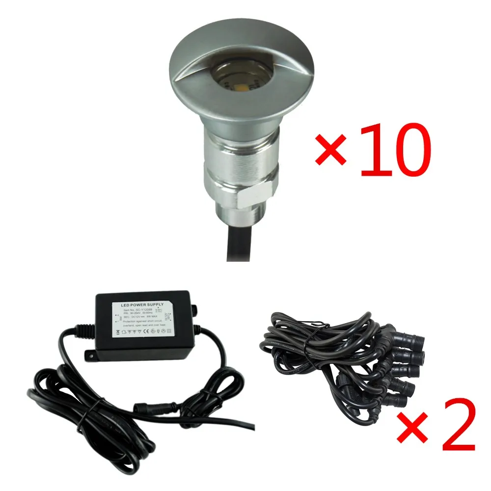 Алюминий IP65 светодиодный Патио торшер 12V 0,6 W SMD2835 светодиодный подземный лампа для загара наружной отделки лампы пол Лестницы приспособление