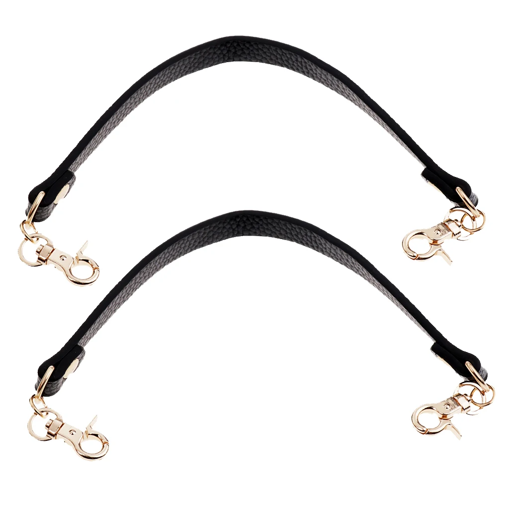Набор из 2 ремней для короткой сумки сменная черная ручка-мессенджер 12 дюймов |