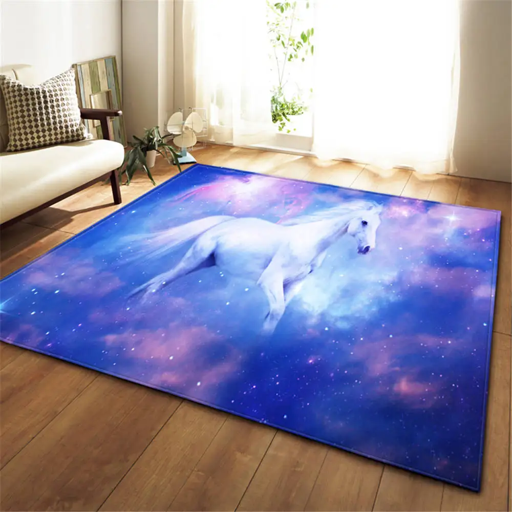3D Dream ковер с лошадью для гостиной девочек декор комнаты коврик ползания