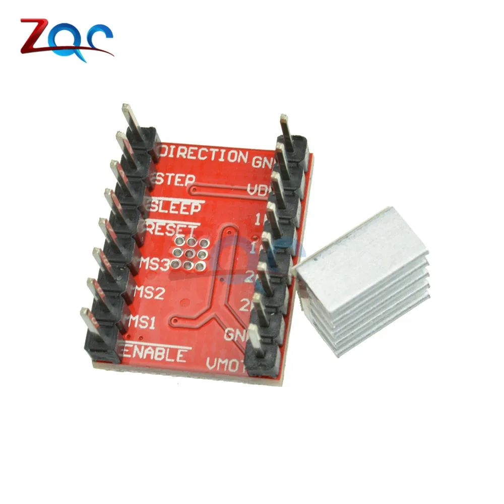 Модуль шагового двигателя Reprap A4988 с радиатором 1 шт.|Детали и аксессуары для