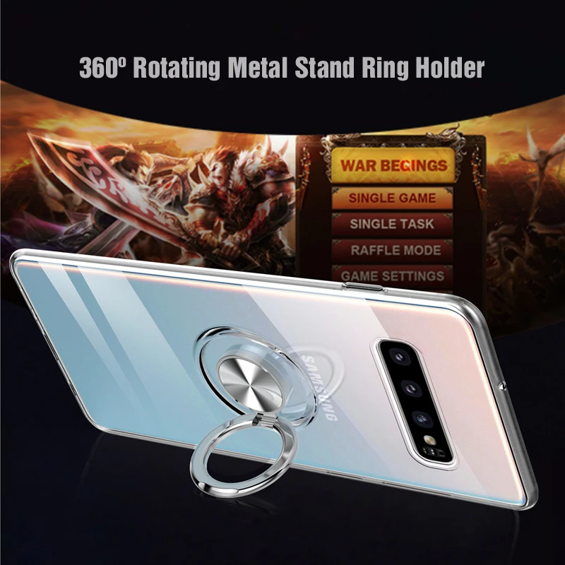 S10 5G чехол для samsung Galaxy S10 5G S10Plus автомобильный магнитный держатель-кольцо для пальца подставка задняя крышка для samsung S10 Plus чехол S10e e