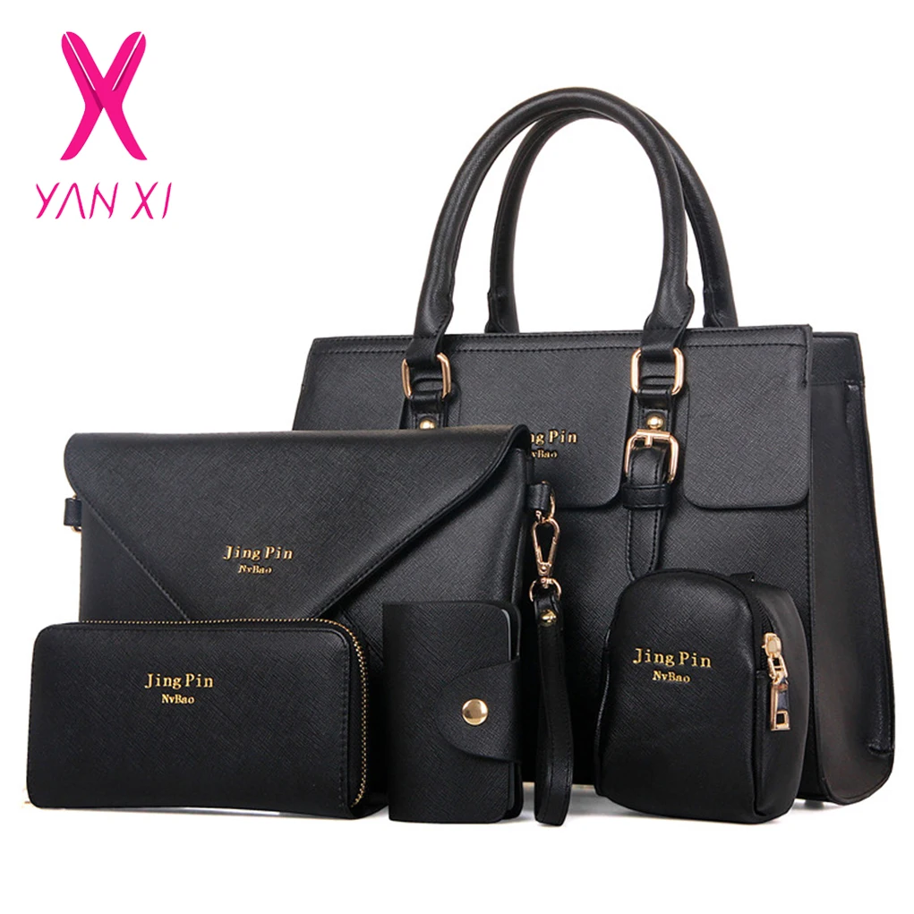 YANXI 2018 Горячая Мода 5 шт./компл. женская сумка известного бренда дизайнерская из