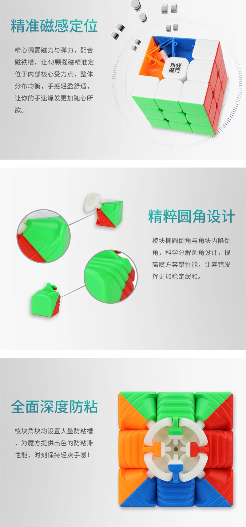 YJ Yulong 2 M V2 M 3x3x3 Магнитный магический куб Yongjun магниты головоломка скоростные кубики Yulong V2 M Профессиональные 3x3 магниты кубики