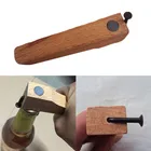 Деревянный бар Новинка креативная Бытовая открывалка для бутылок Съемник крышек инструмент для кухонного бара Гладкая деревянная открывалка для ногтей, вина, пива открывашка для бутылок
