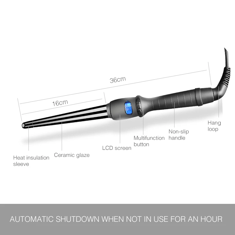 Щипцы для завивки волос керамические конусные 2020|curling wand|hair waverelectric hair curler |