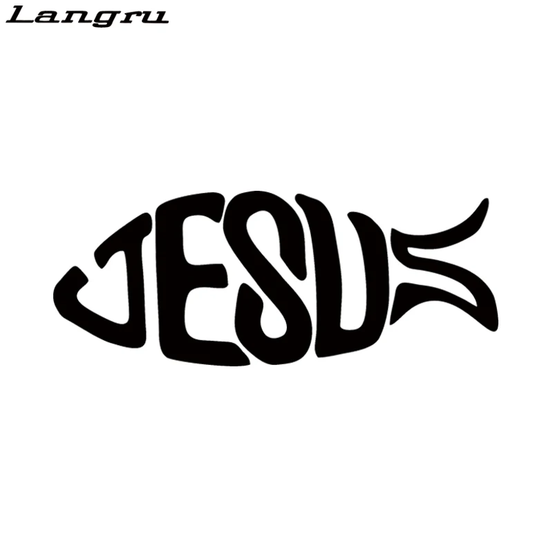 Виниловая наклейка Langru с изображением рыб Иисусом|stickers jdm|jdm stickerchristian fish |