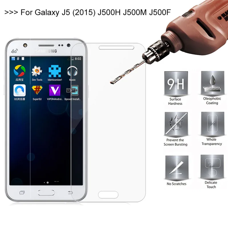 2.5D 9H Премиум Закаленное стекло для Samsung Galaxy J5 (2015) J500H J500M J500F защитная