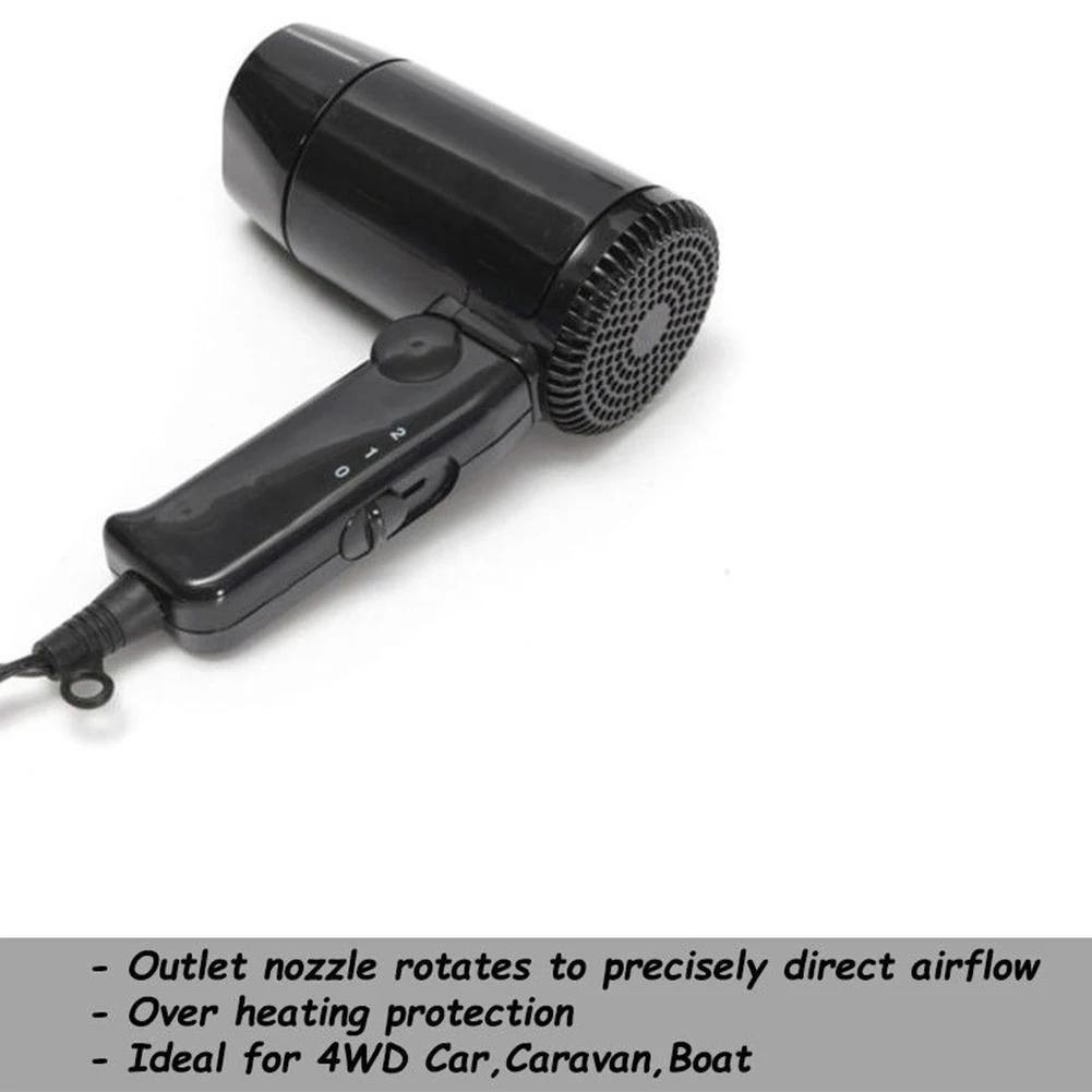 12 В сушилка складной волос Кемпинг туристический фургон стекло Defroster портативный