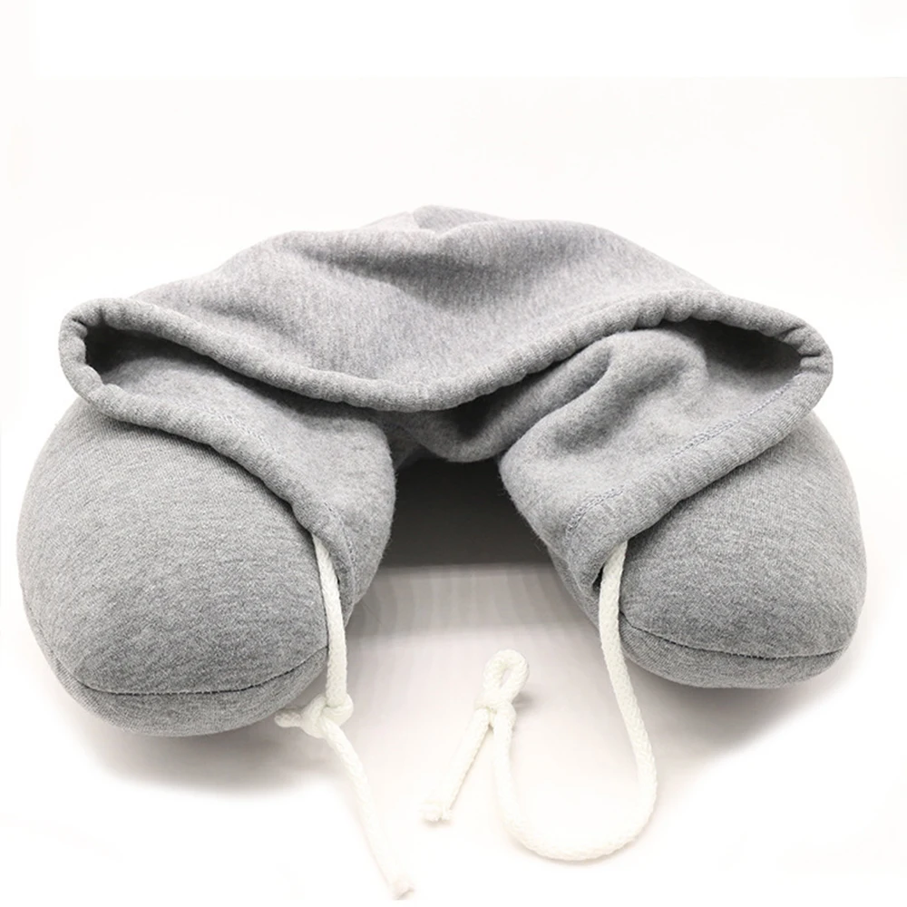 4 Colors U-Shaped Travel Hooded Pillow Cushion Car Office Airplane Head Rest Neck Support for Sleep | Автомобили и мотоциклы