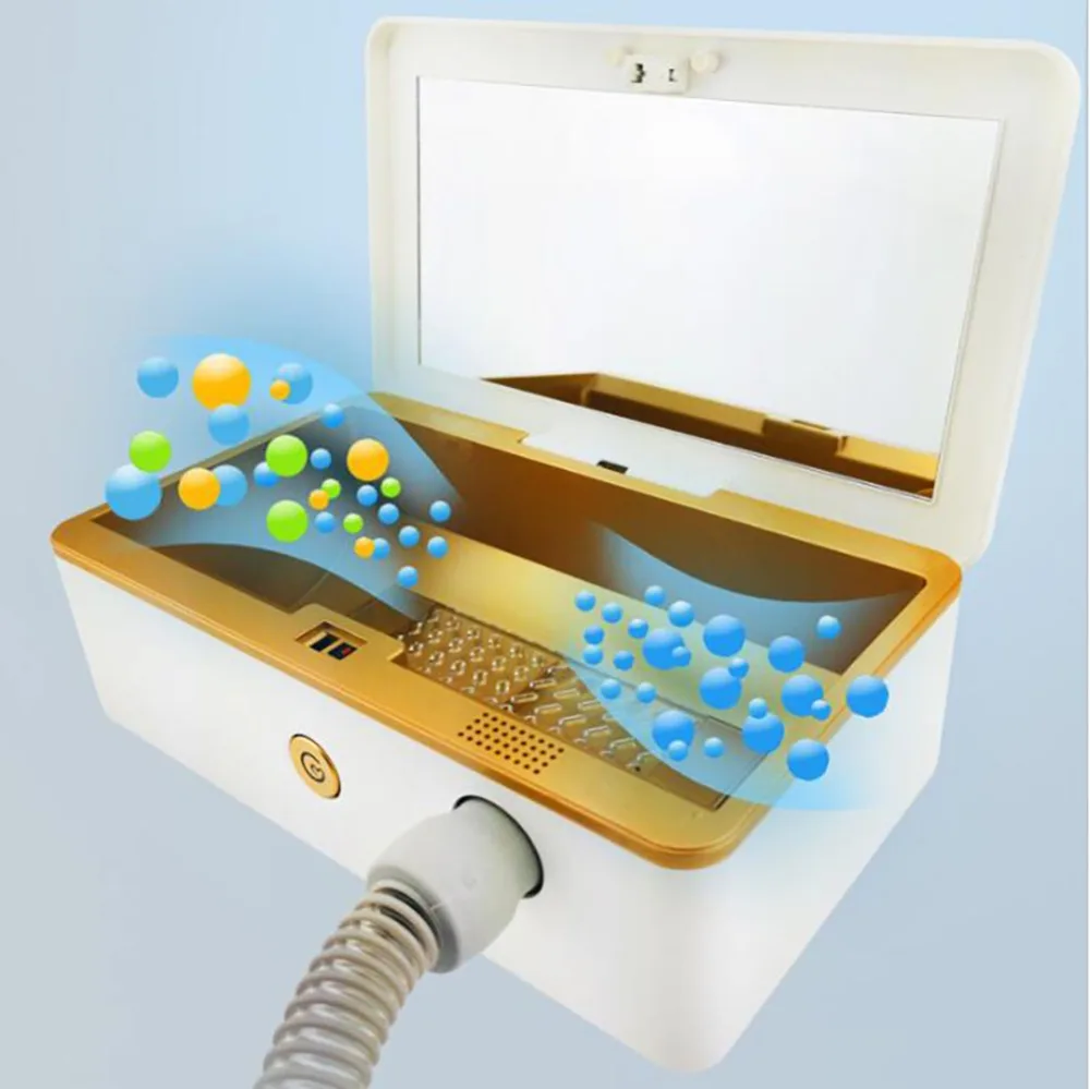 Портативный CPAP дыхательная маска стерилизация коробка Многофункциональный Q5 УФ