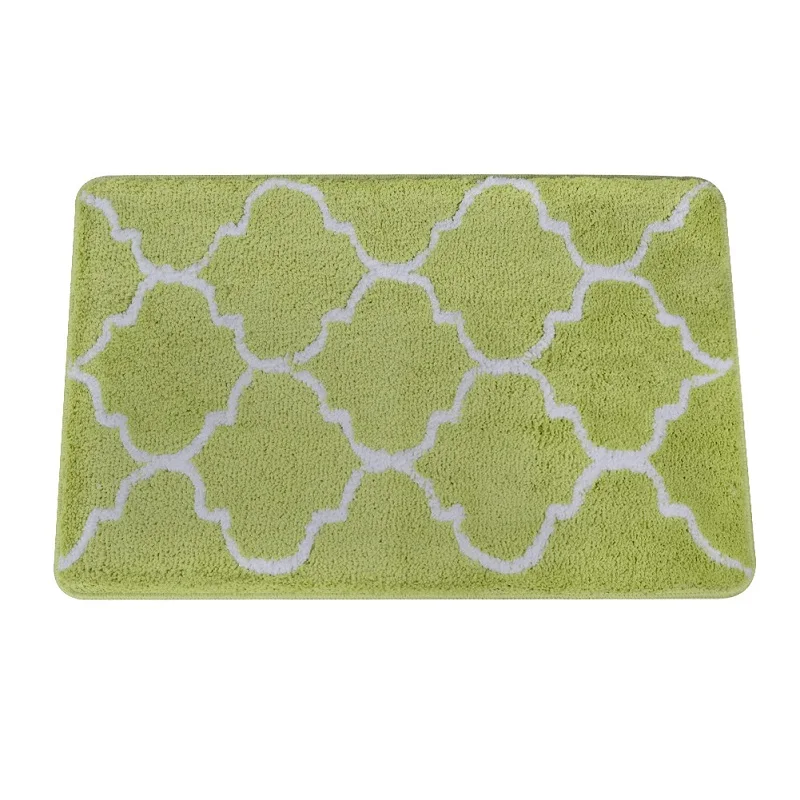 Green-Quatrefoil Topfinel современный коврик для ванной полосатый четырехлистный ковер коврик для двери гостиной коврик нескользящий мягкий коврик для кухни - Цвет: Green-Quatrefoil