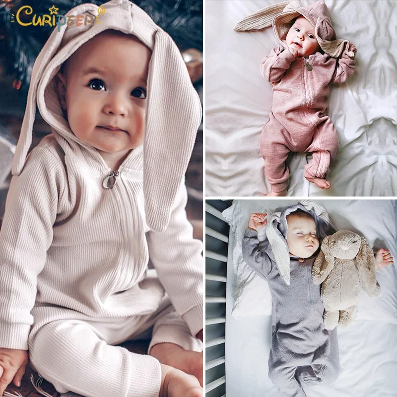 2019 Одежда для новорожденных девочек и мальчиков кигуруми милый Пасхальный