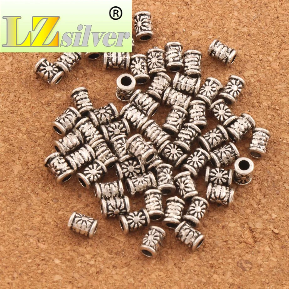 

Daisy Curved Bail Style Tube Beads 6.5x4.7mm 600PCS zinc alloy Spacers Loose Beads Jewelry Findings L653