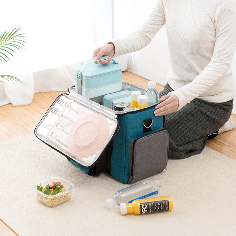 Вместительные сумки холодильники Oxford Lunch Box для напитков пива льда дорожный