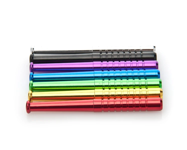 10 шт./лот 8 см креативная трубка для курения металлическая алюминиевая