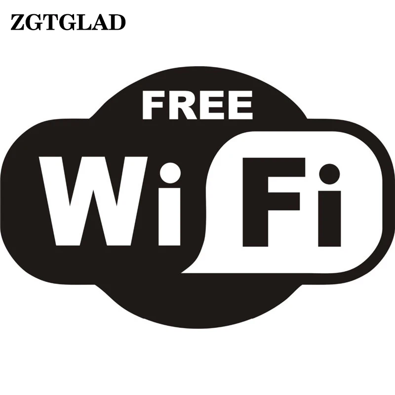 1 шт. Черный Бесплатный WiFi виниловый стикер Знак окна Кафе Ресторан Бар Интернет
