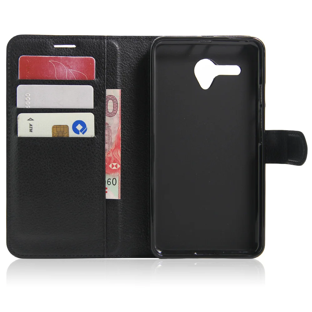 Флип кейс из искусственной кожи для Alcatel One Touch Pop 3 5 OT 5025 Подставка книг с магнитной