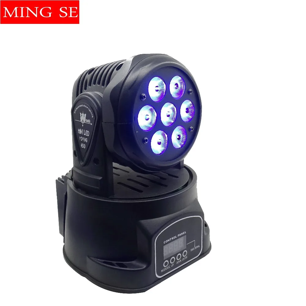 1 шт. CREE 7x12 Вт RGBW quad Мини светодиодный моющийся движущийся головной свет светодиодный сценический мини-светодиод движущаяся головка 14 каналов