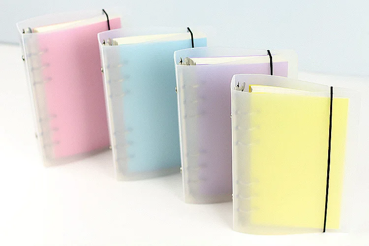 B5 A5 A6 A7 простой PP PVC спиральный переплет свободный лист блокнот оболочка офисные