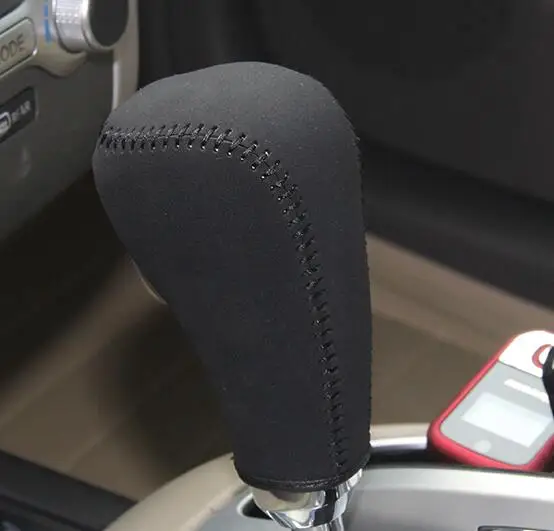 Black suede Топ из натуральной кожи ручка переключения передач для Nissan Teana для Nissan Muran чехол ппц cpr ручка чехол на рычаг переключения передач Ручка cpt - Название цвета: Black suede
