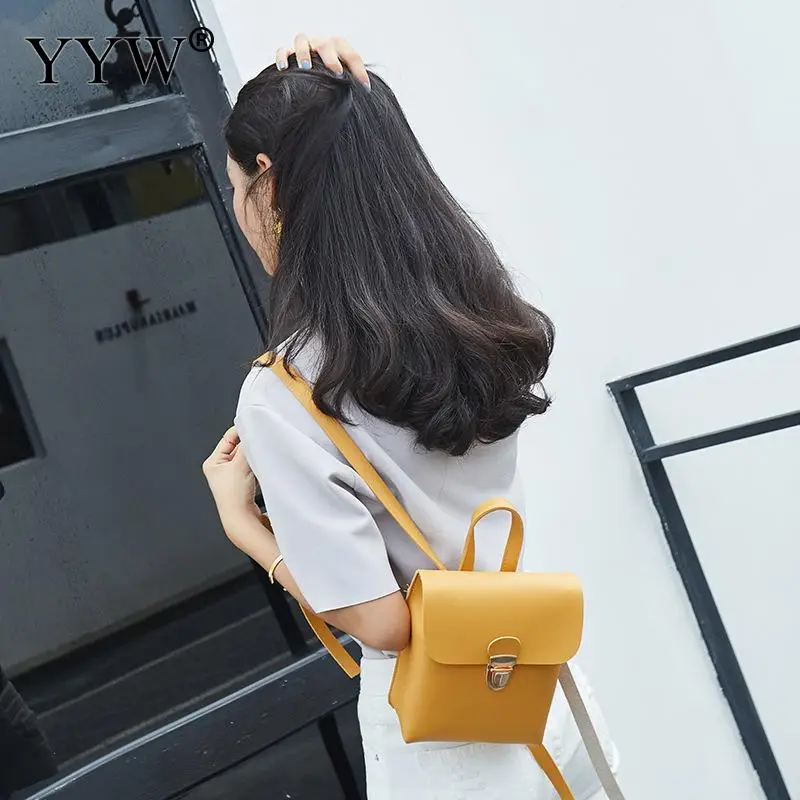 Рюкзак из искусственной кожи Корейская мини задняя Сумка маленькая Наплечная