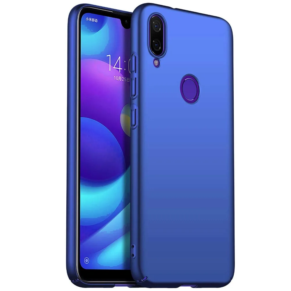 Для Xiaomi Redmi Note 7 задняя крышка тонкий PC классический гладкая кожа матовый чехол для телефона для Xiomi Redmi Note 7 Note7 задняя крышка оболочка