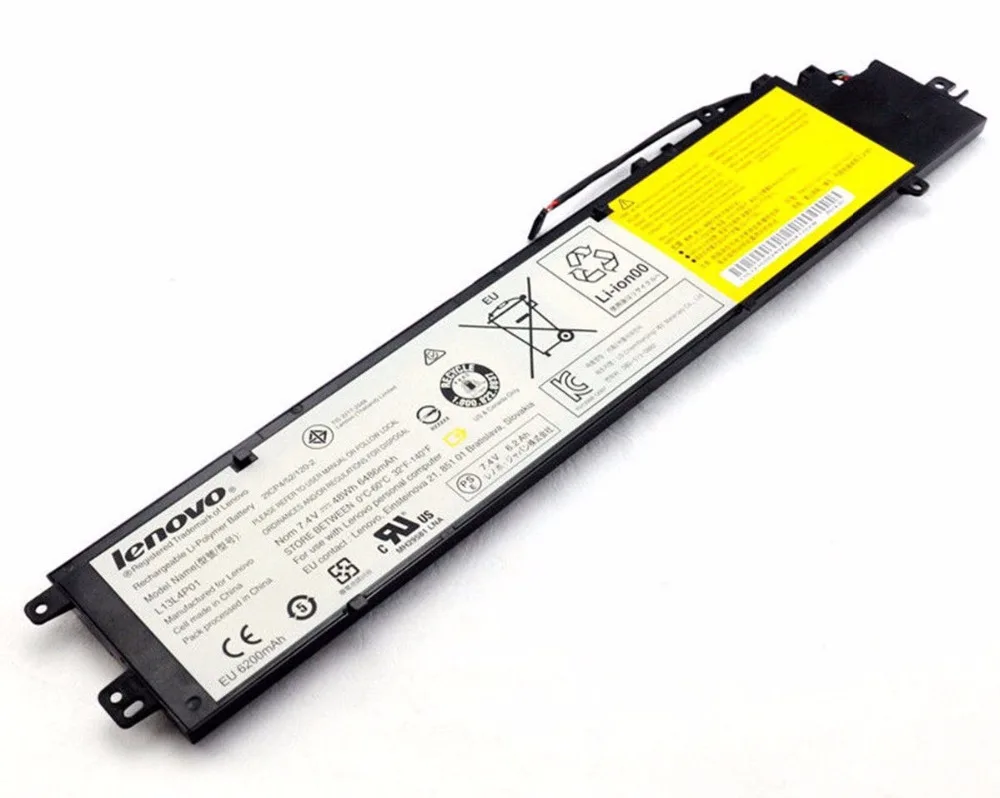 Новая Подлинная батарея для ноутбука LENOVO L13M4P01 L13L4P01 L13C4P01 7 4 V 48WH | Компьютеры и офис