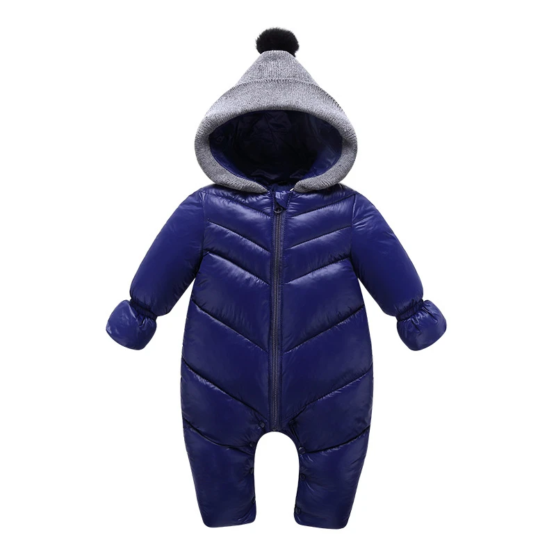 Зимняя одежда для новорожденных детский комбинезон хлопковые пуховые