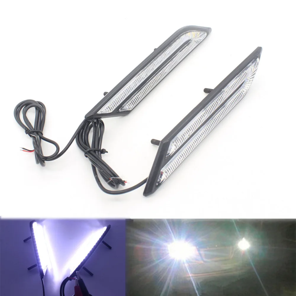 Dongzhen 2 шт. светодиодный Автомобильные дневные ходовые огни автомобильные DRL